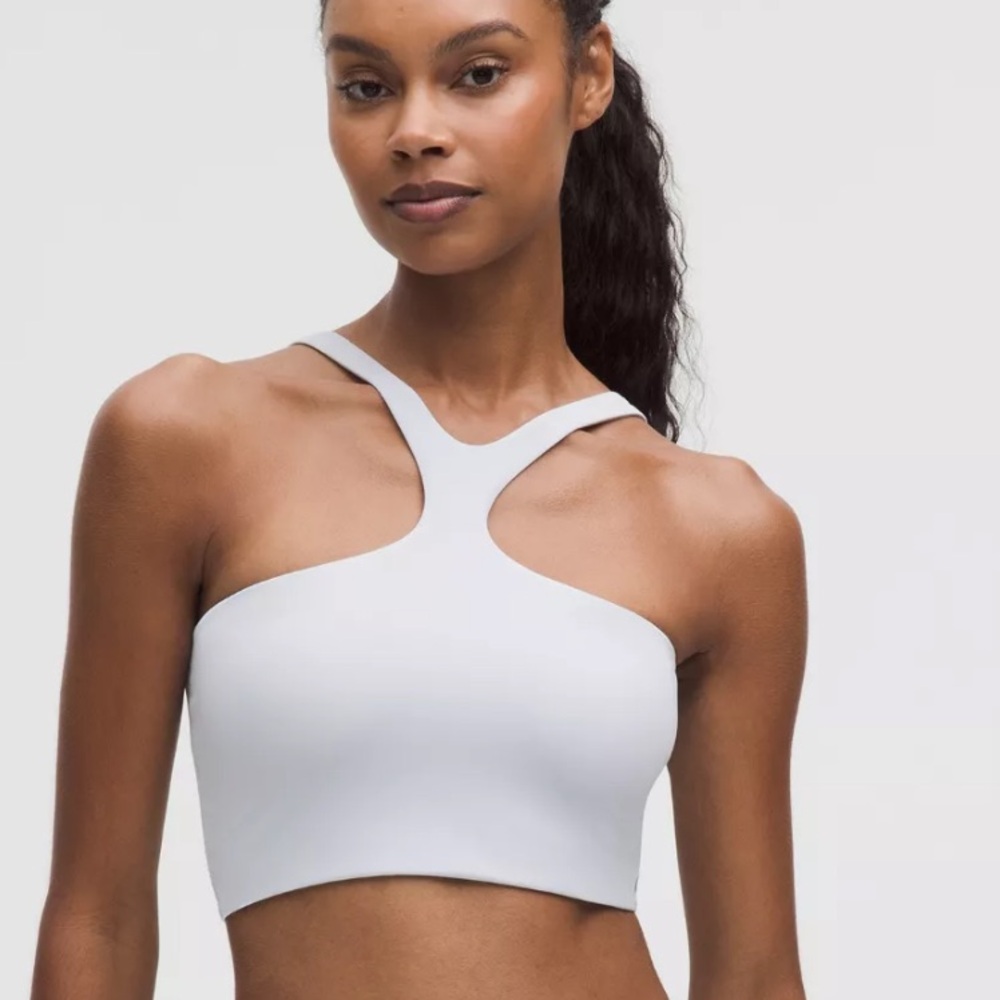 Lululemon bend this front to back longline Black V-Neck and racer neck bra S/M